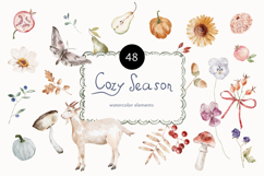 Cozy Season Watercolor DIY Elements Product Image 3