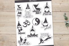Yoga Printable Stickers Sheets | Gnome Stickers Product Image 2