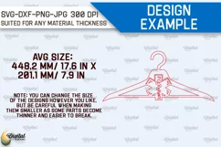 Doctor Hanger Laser Cut. Doctor Clothes Hanger SVG Design Product Image 2