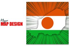 Niger Independence Day Map Design Product Image 1