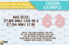 Summer Earrings Laser Cut. Wooden Summer Earrings SVG Product Image 2