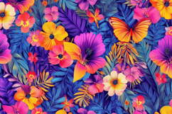 Colorful Flowers Background Wallpaper Product Image 1