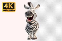 Laughing Zebra Transparent PNG Product Image 1
