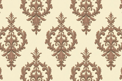 Brown Floral Damask Background Product Image 1