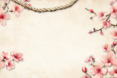 Flower Border Background Wallpaper Product Image 1