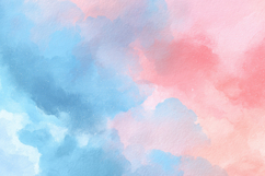 Watercolor Blend of Pastel Blue and Pink Hues Background Product Image 1