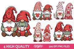 Valentine Gnome Sublimation Clipart - High Quality Design Product Image 1