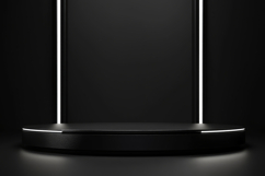 Black Podium Background Product Image 1