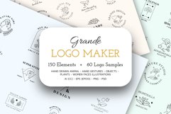 Grande Logo Maker 150 Elements - 60 Logo Templates Product Image 1