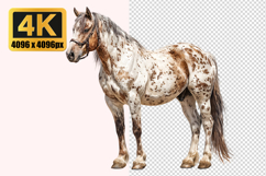Spotted Coat Pattern Horse Transparent PNG Product Image 1