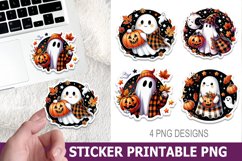 Halloween Ghost Sticker Printable | High Quality 300 Dpi Product Image 1