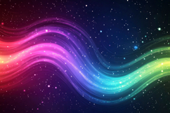 Vibrant Rainbow Waves Background Wallpaper Product Image 1