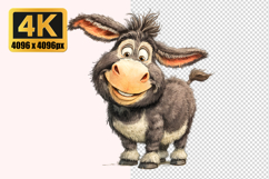 Cartoon Donkey Transparent PNG Product Image 1