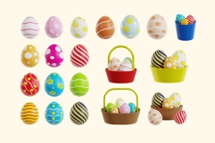 Colorful Easter Eggs 3D Pack Product Image 2