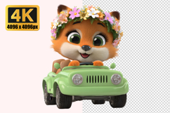 Cute Cartoon Fox Transparent PNG Product Image 1
