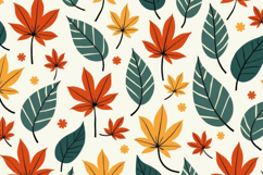Autumn Leaves Pattern Background Product Image 1