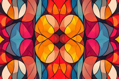 Colorful Stained Glass Pattern Background Wallpaper Product Image 1