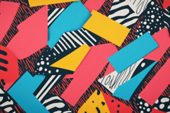 Geometric Shapes Bold Colors Background Wallpaper Product Image 1