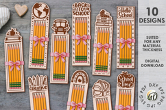 School Pencil Holder Bundle Laser Cut. Gift For School Kid Product Image 1