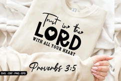 Trust In The Lord - Christian Sleeve T-Shirt Design Product Image 2