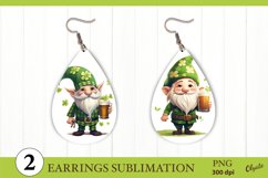 St Patrick’s Day Earrings Bundle PNG. Gnome Earrings PNG Product Image 5