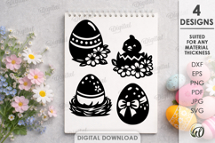Easter Elements. Easter Eggs SVG Product Image 1