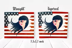 American flag Tumbler design. Sublimation PNG, 20 oz. Product Image 3