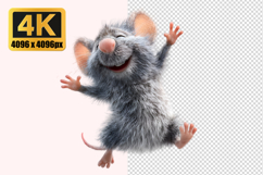 Gray Mouse Transparent PNG Product Image 1