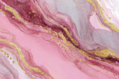 Pink and Gold Marble Texture Background Product Image 1