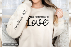 Do Everything In Love - Christian Sleeve T-Shirt Design Product Image 3