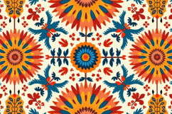 Colorful Floral Pattern Background Product Image 1