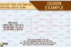Tea Box Laser Cut. Tea Bag Holder SVG. Wooden Tea Box Laser Product Image 2
