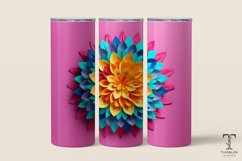 3D Rainbow Colors Mandala 20oz Sublimation Tumbler Wrap Product Image 1