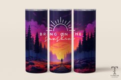 Seamless Bring on Sunshine 20oz Sublimation Tumbler Wrap Product Image 1