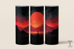 Seamless Futuristic Sunshine 20oz Sublimation Tumbler Wrap Product Image 1