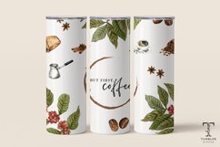 But First Coffee 20oz Sublimation Tumbler Wrap Product Image 1