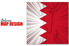 Bahrain Independence Day Map Design Product Image 1