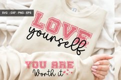 Love Yourself, Mother&#039;s Day Sleeve SVG Design Product Image 1