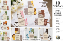 3D Greetings Cards Bundle Paper Cut. Cute Animals Paper Cut Product Image 1
