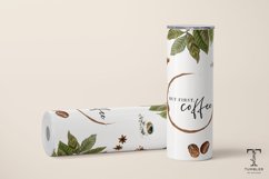 But First Coffee 20oz Sublimation Tumbler Wrap Product Image 3
