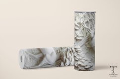 3D White Deer Relief 20oz Sublimation Tumbler Wrap Product Image 2
