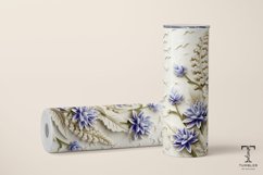 3D Bluebonnet Wildflowers 20oz Sublimation Tumbler Wrap Product Image 2