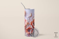 3D Pastel Colors Wildflowers 20oz Sublimation Tumbler Wrap Product Image 2