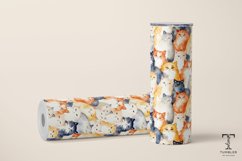 Seamless Cute Cats 20oz Sublimation Tumbler Wrap PNG Product Image 2
