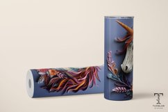 3D Unicorn Paper Art 20oz Sublimation Tumbler Wrap Design Product Image 3