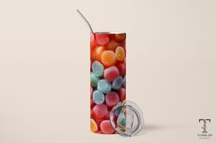 3D Gumdrops Sugar Sublimation Tumbler Wrap Product Image 2