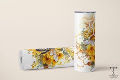 Watercolor Honeycomb Bee 20oz Sublimation Tumbler Wrap Product Image 2