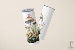 Watercolor Mushrooms 20oz Sublimation Tumbler Wrap Product Image 4