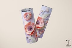 3D Pastel Colors Wildflowers 20oz Sublimation Tumbler Wrap Product Image 3