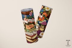 Just A Girl Who Loves Books 20oz Sublimation Tumbler Wrap Product Image 3